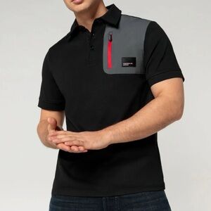 Porsche Polo Shirt Motorsport Fanwear Men’s Size XS Front Pocket Sports Car NWT